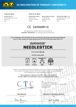 MECHANIX WEAR NEEDLESTICK LE DURAHIDE LEDER HANDSCHUH SCHWARZ